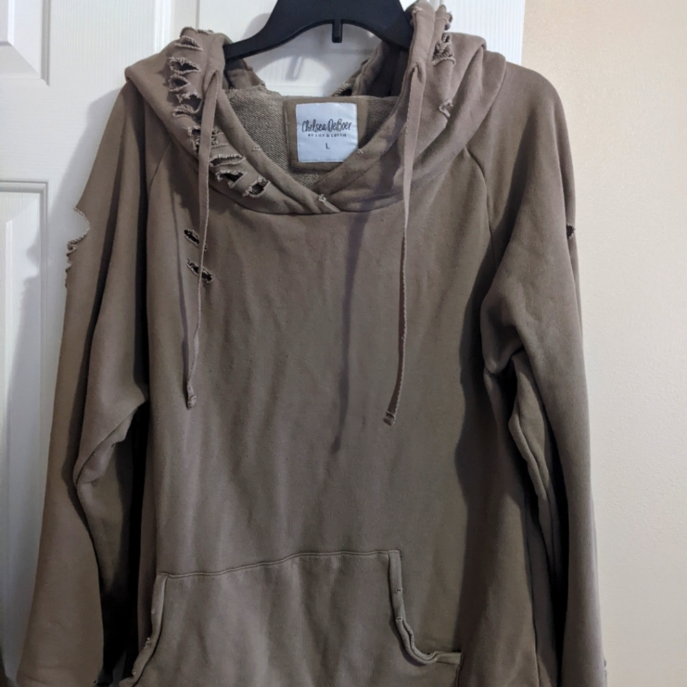 Distressed hoodie